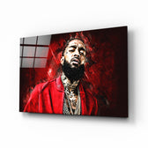 Hip-hop tribute panel anchoring a creative loft wall