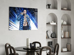 Hip-hop yatay panel against a moody dark-painted accent wall