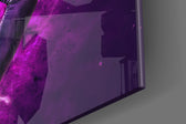 Cinematic artwork in a Lakers-leaning home interior