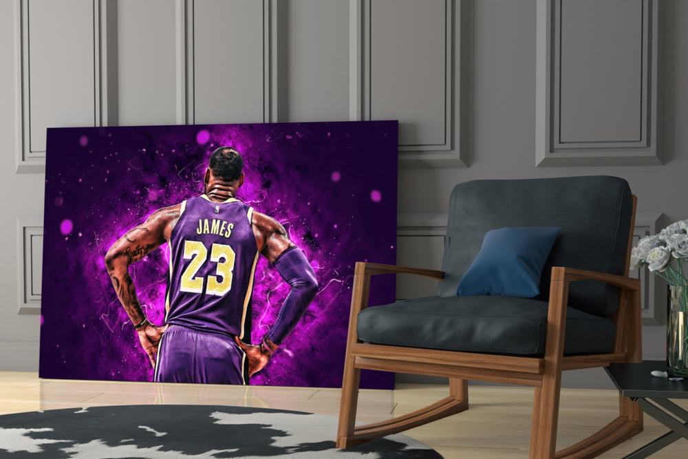 NBA yatay panel against a moody dark-painted accent wall