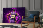 NBA yatay panel against a moody dark-painted accent wall
