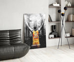 NBA panel against a moody dark-painted accent wall