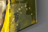 Cinematic artwork in a Lakers-leaning home interior