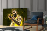 NBA yatay panel against a moody dark-painted accent wall