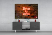 Words of Lebron James Glass Wall Art.