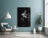 LeBron MVP Cigar artwork styled in a teen's bedroom interior