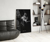 NBA glass print bringing championship edge to a home gym