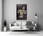 Kobe Black Mamba Roar artwork styled in a teen's bedroom interior