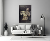 Kobe Black Mamba Roar artwork styled in a teen's bedroom interior