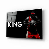 NBA tribute panel anchoring a sports bar wall
