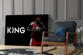 Cinematic artwork in a designer office interior