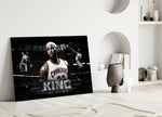 LeBron Defy the Odds artwork styled in a teen's bedroom interior