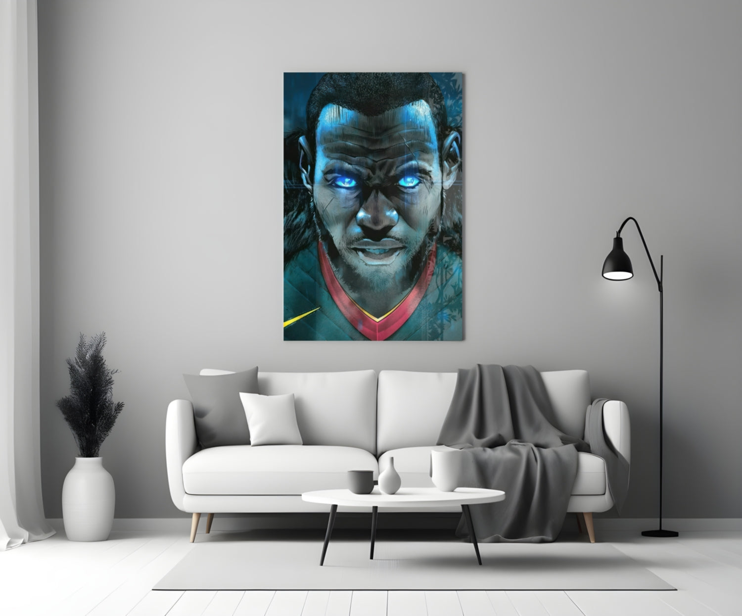 Lebron James Glass Wall Art.