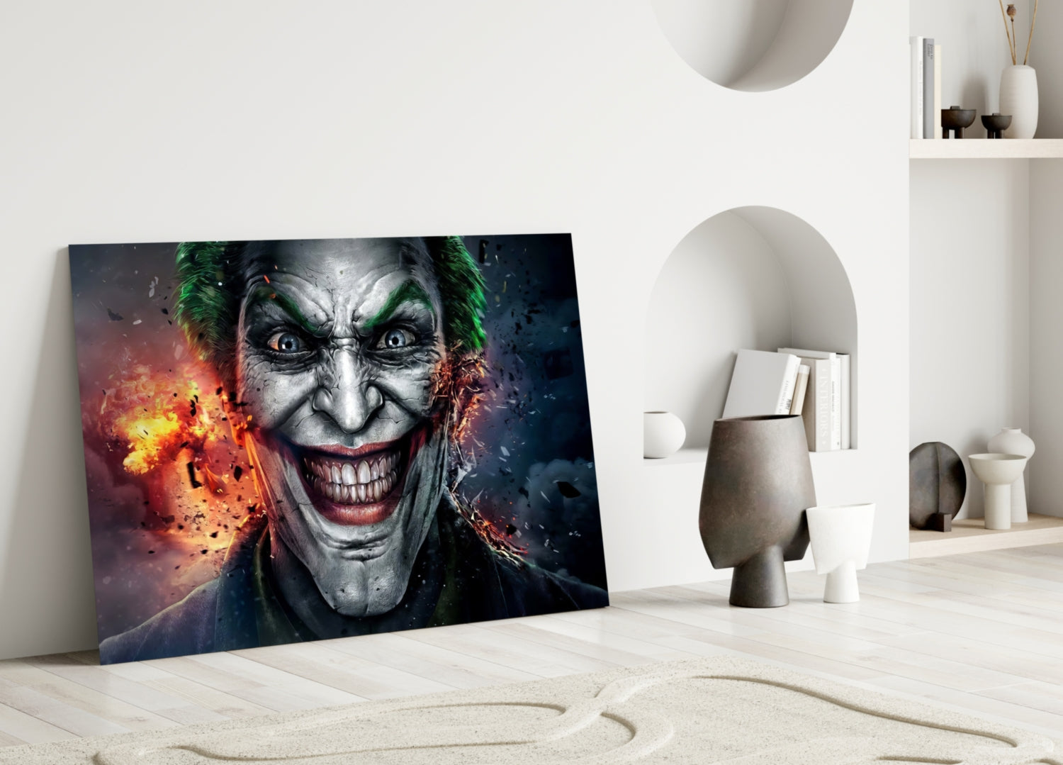 Joker Glass Wall Art.