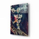 Dark-fantasy panel anchoring a creative loft wall