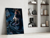 Cinematic artwork in a hospitality interior