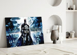 Batman Rooftop artwork styled in a creative loft interior