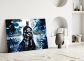 Batman Rooftop artwork styled in a creative loft interior