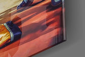 Cinematic artwork in a sports den interior