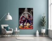 Respect for Kobe Bryant artwork styled in a creative loft interior