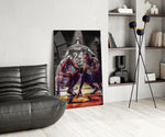NBA glass print bringing tribute edge to a teen's bedroom