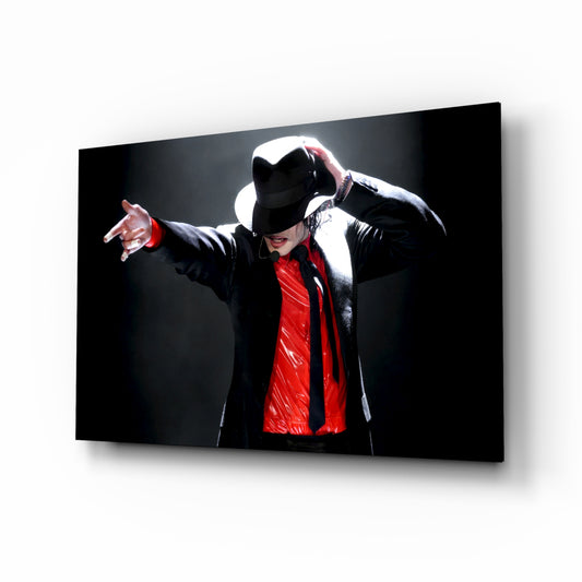 Sequined Glove Dancer Glass Wall Art
