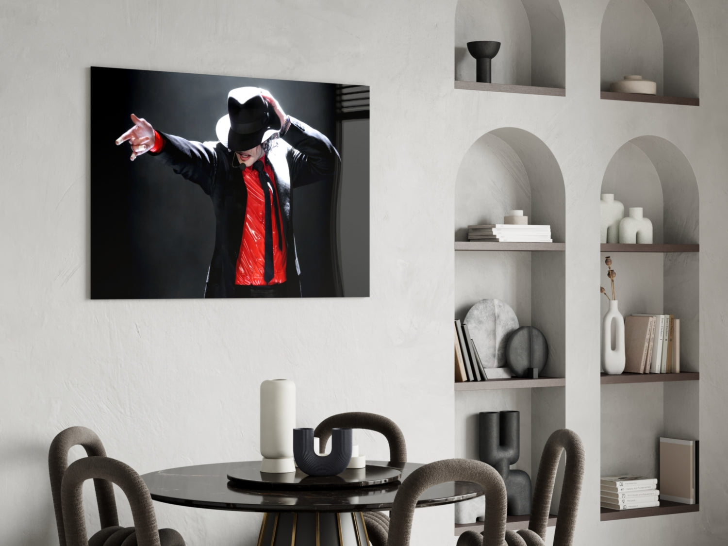 Michael Jackson Glass Wall Art.