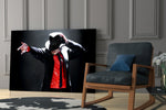 Pop yatay panel against a moody dark-painted accent wall