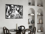 Cubist glass print bringing art-history edge to a designer office