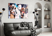 Cam Newton artwork styled in a sports den interior
