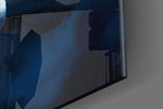 Cinematic artwork in a gaming room interior