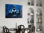 NFL glass print bringing splatter edge to a teen's bedroom