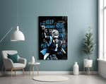 Cam Newton artwork styled in a sports den interior