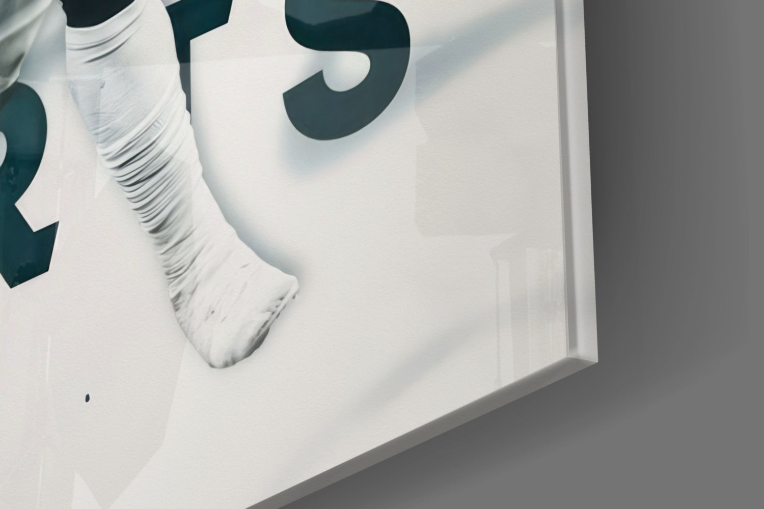 Jalen Hurts Glass Wall Art.