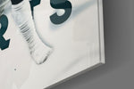 Cinematic artwork in a gaming room interior