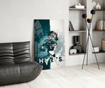 NFL glass print bringing Eagles edge to a teen's bedroom