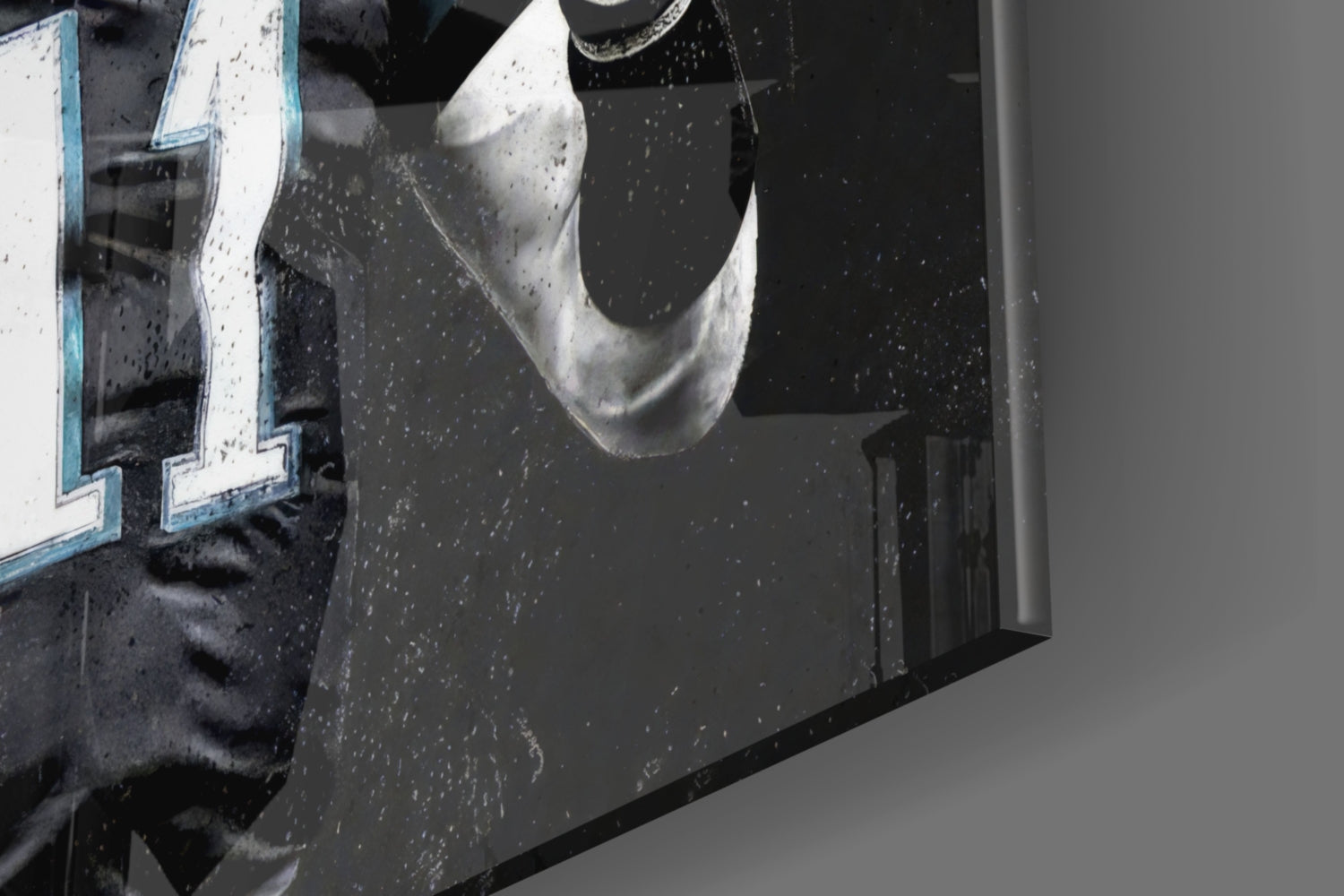 Carson Wentz Glass Wall Art.