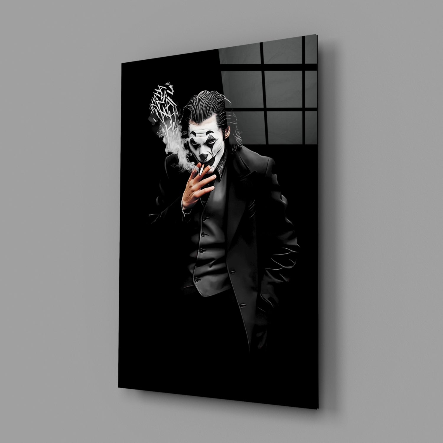 Joker Glass Wall Art.
