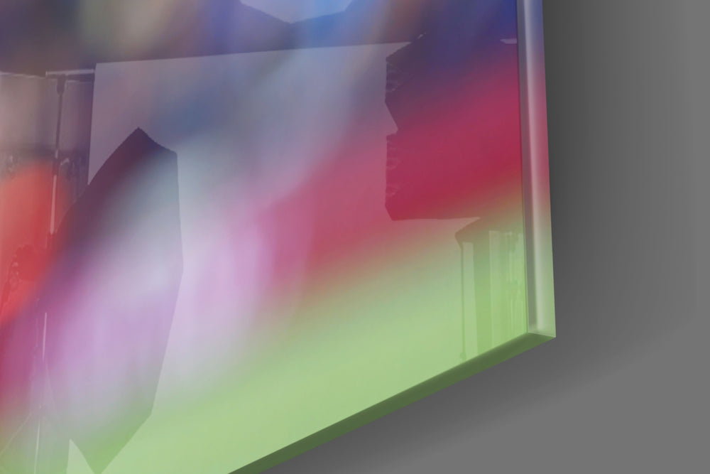 Cinematic artwork in a gaming room interior