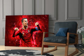 Football yatay panel against a moody dark-painted accent wall