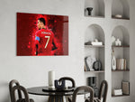 Christiano Ronaldo Glass Wall Art.