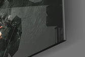 Cinematic artwork in a gaming room interior