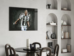 Football glass print bringing Juventus edge to a teen's bedroom