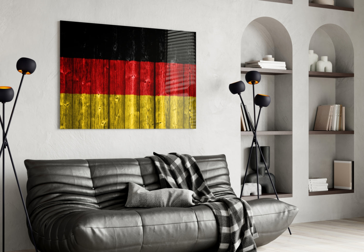 Flag of Germany Glass Wall Art.