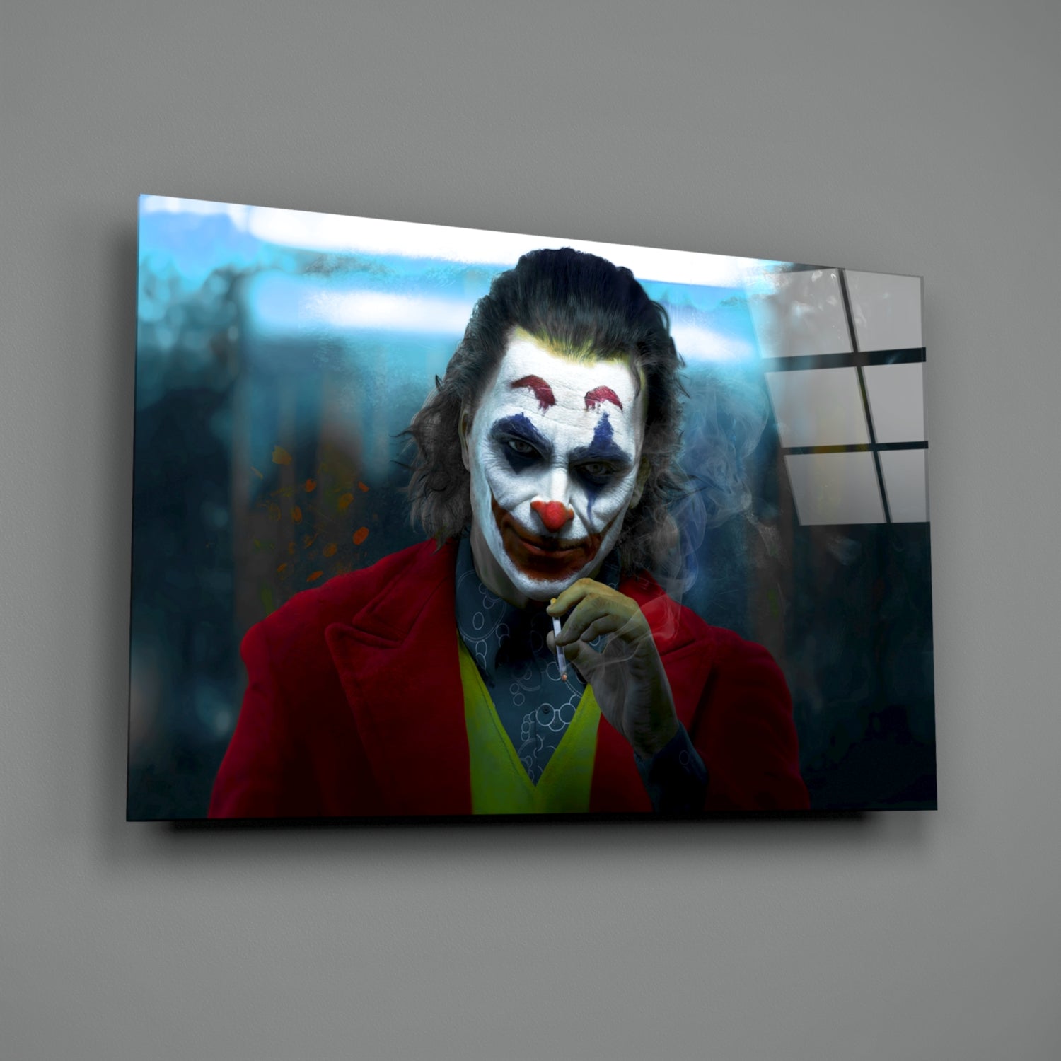 Joker Glass Wall Art.