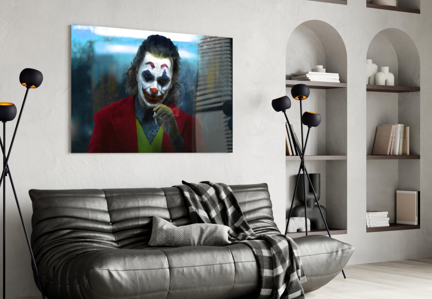 Joker Glass Wall Art.