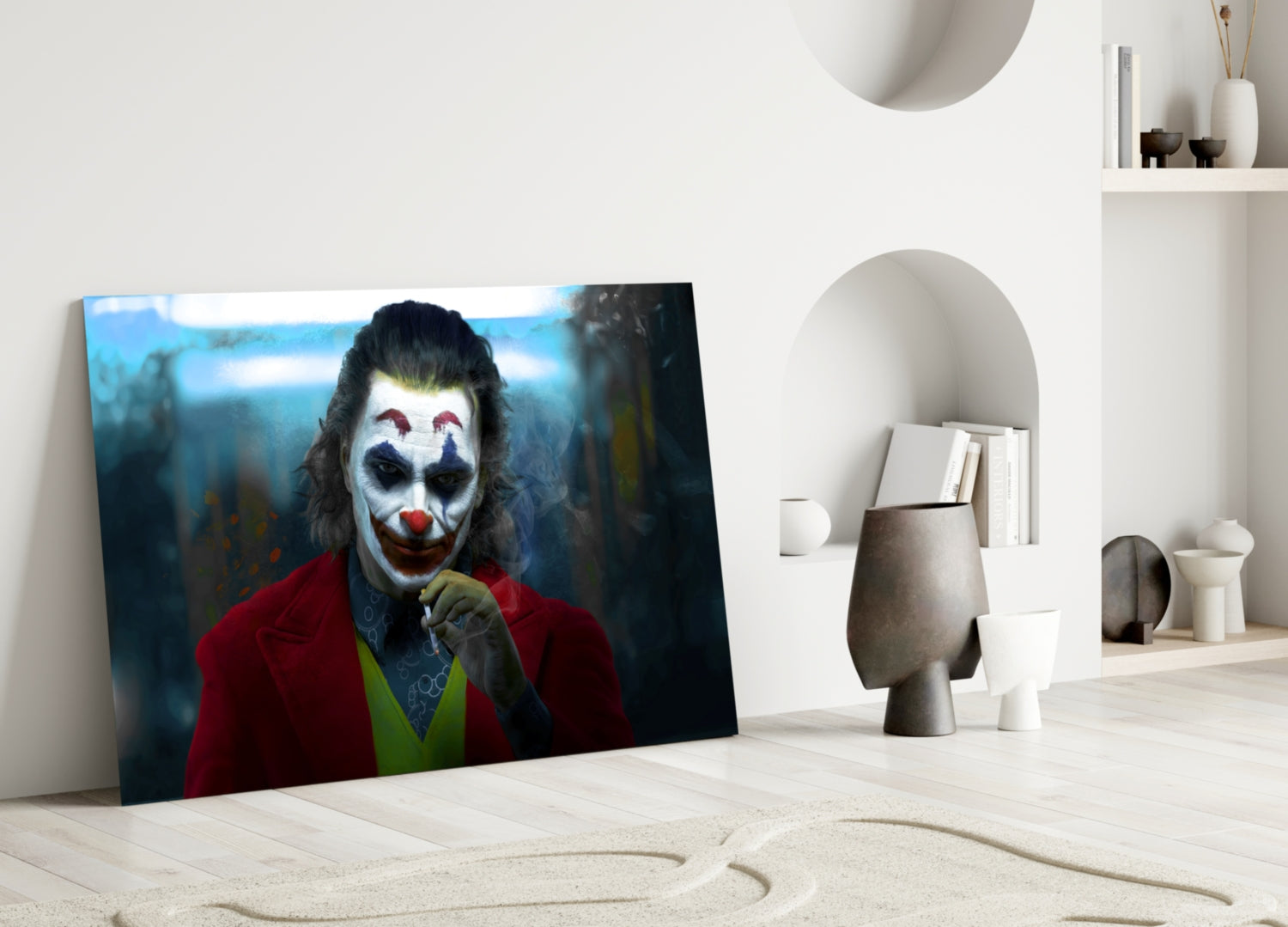 Joker Glass Wall Art.