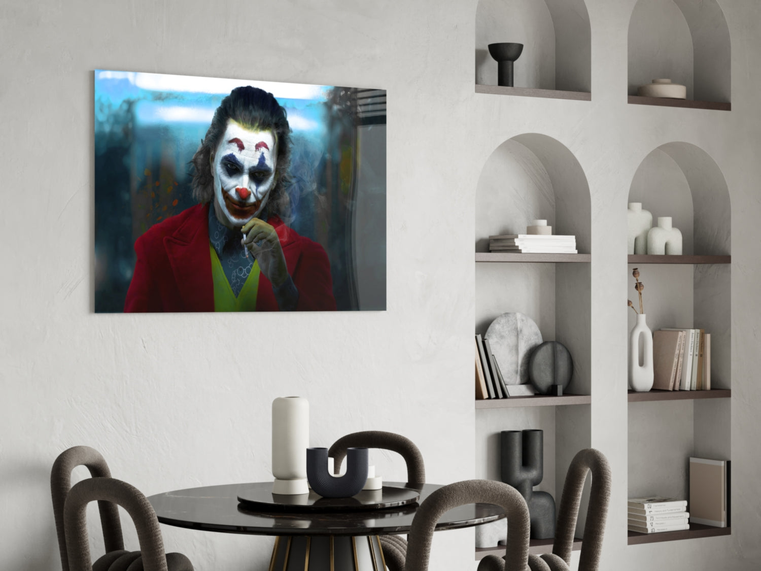 Joker Glass Wall Art.