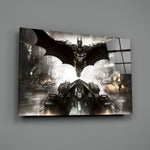 DC tribute panel anchoring a man cave wall
