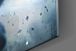 Cinematic artwork in a moody bedroom interior